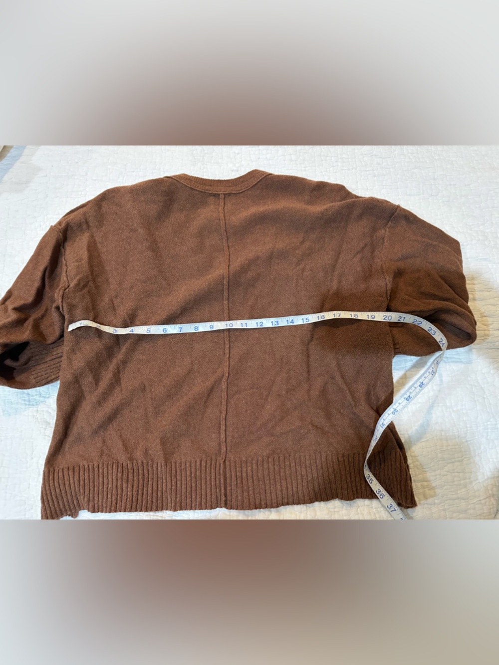 Maeve Brown V-Neck Sweater
